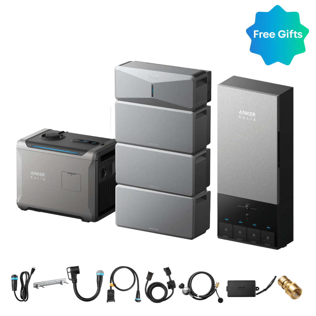 Anker SOLIX E10 Home Backup Kit with Power Dock and Tri-Fuel Generator 5500 - Image 3