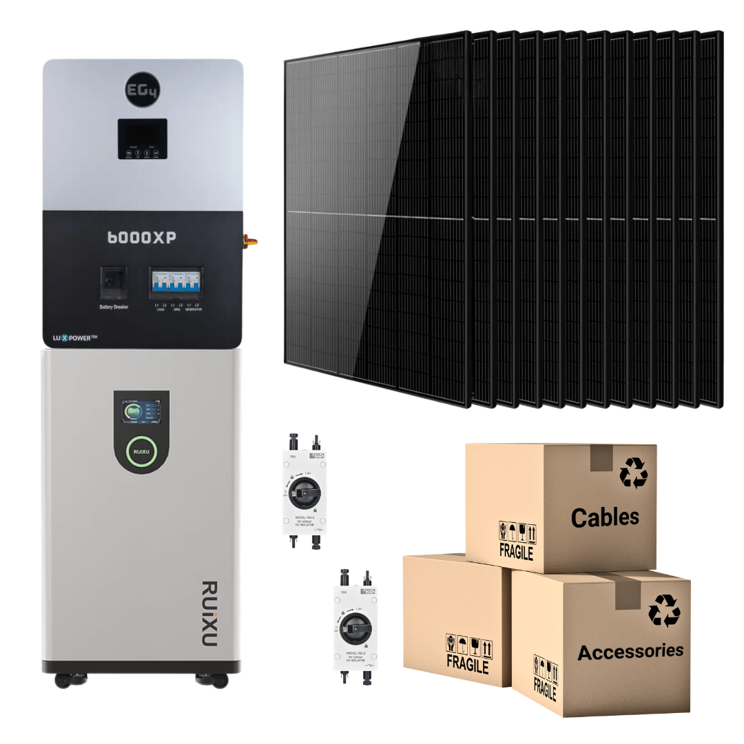 EG4 6000XP Off-Grid Solar Kit, 4.98kW Panels, 16kWh LiFePO4 Battery Bank - Image 3