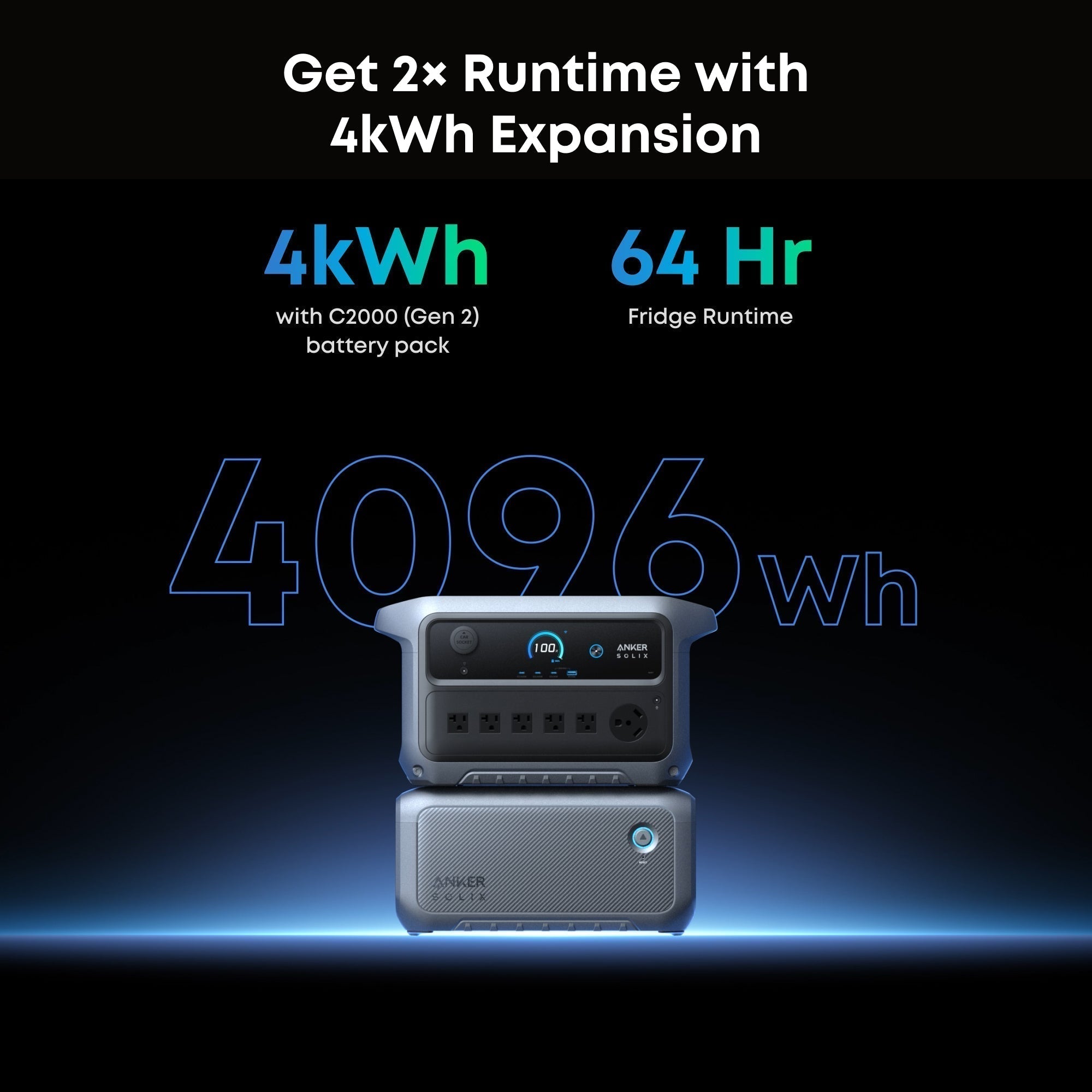 Anker SOLIX BP2000 Gen 2 Expansion Battery, 2,048Wh, for C2000 Gen 2 - Image 6