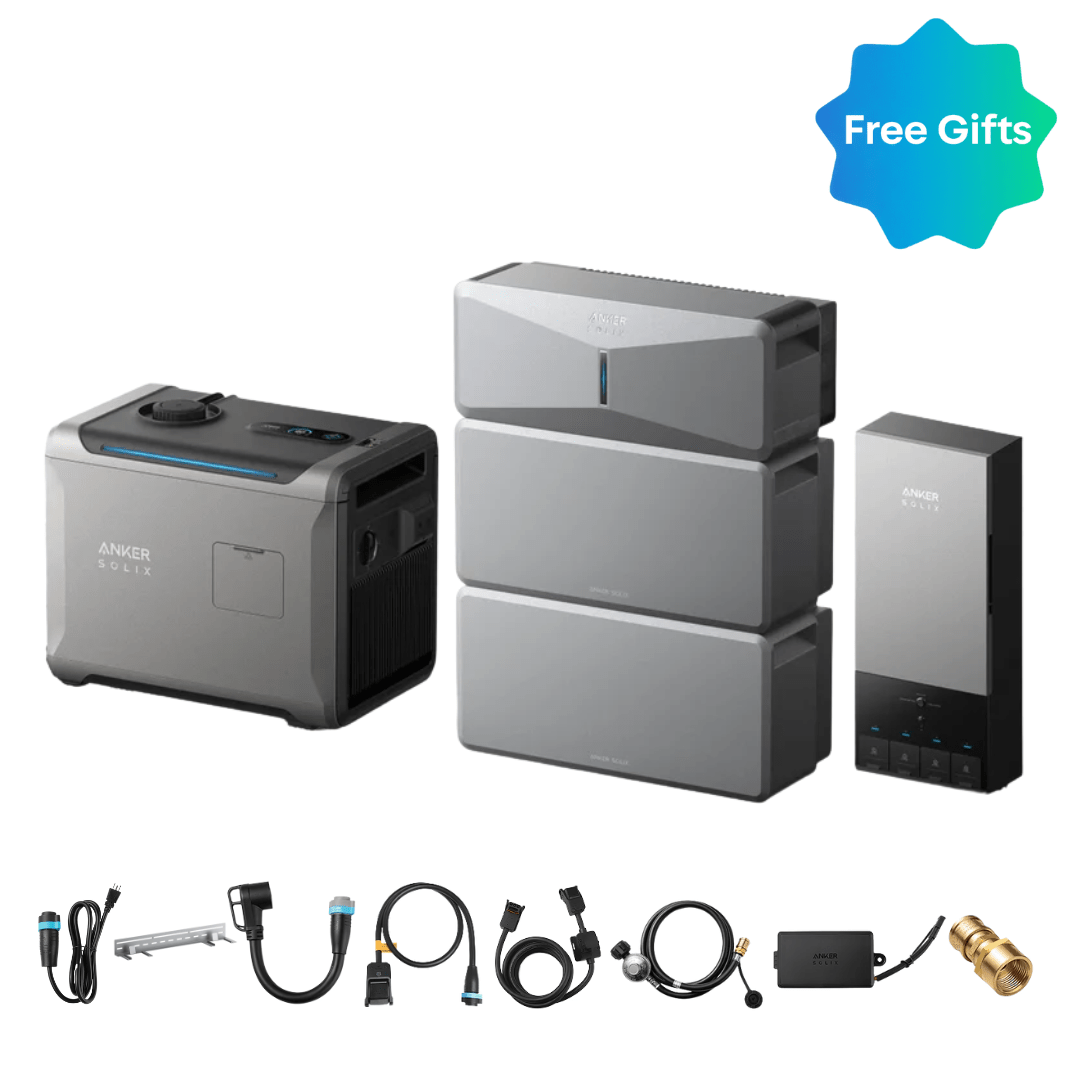 Anker SOLIX E10 Home Backup Kit with Power Dock and Tri-Fuel Generator 5500 - Image 2