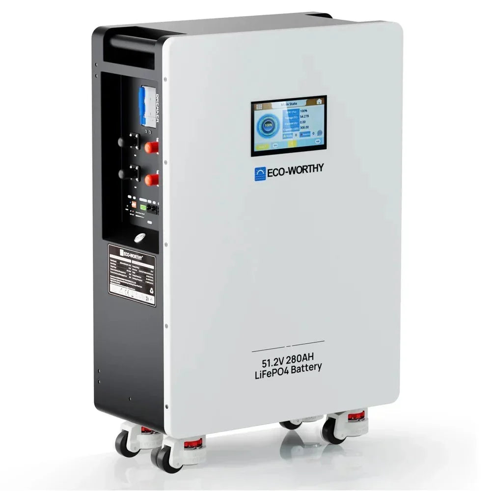 ECO-WORTHY LiFePO4 Energy Storage Battery, 51.2V, 280Ah