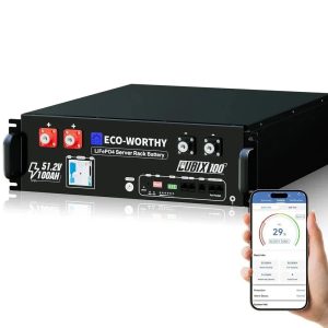 ECO-WORTHY Cubix 100 Lithium Server Rack Battery, 48V, 100Ah