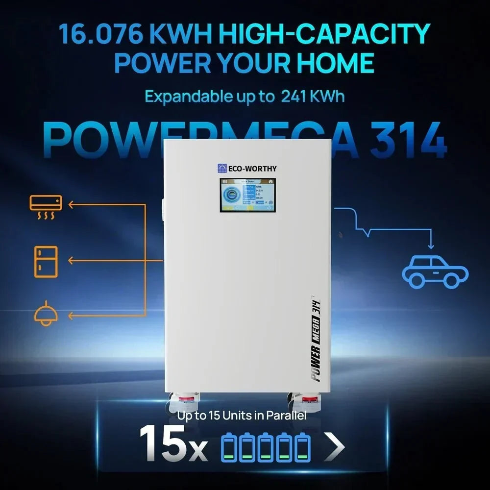 ECO-WORTHY PowerMega 314 Lithium Battery, 51.2V, 314Ah - Image 4