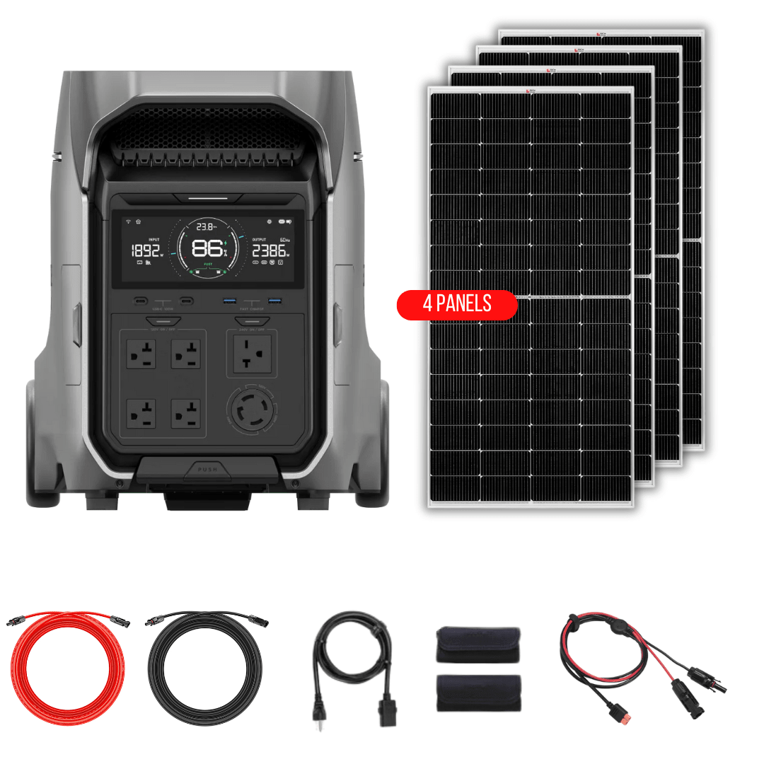 EcoFlow DELTA Pro 3 Solar Generator Kit, 4,096Wh, 4,000W - Image 4