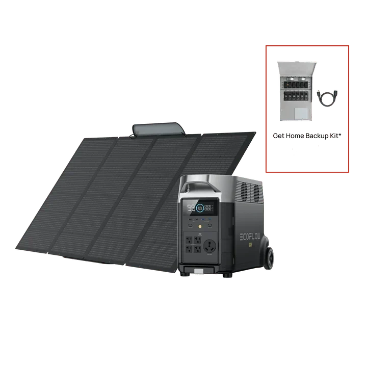 EcoFlow DELTA Pro Solar Kit with 400W Portable Panel and Transfer Switch - Image 2
