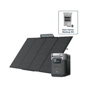 EcoFlow DELTA Pro Solar Kit with 400W Portable Panel and Transfer Switch - Image 3