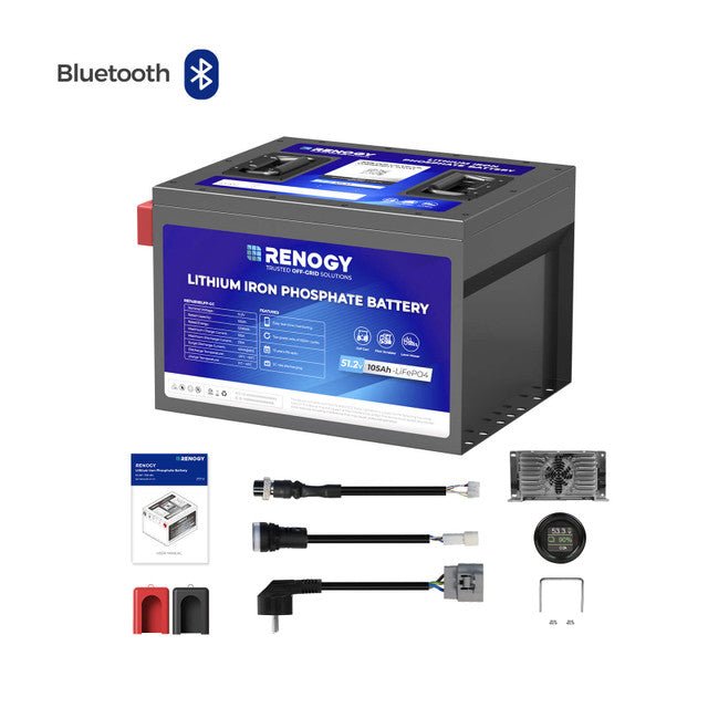 Renogy LiFePO4 Golf Cart Battery, 48V, 105Ah