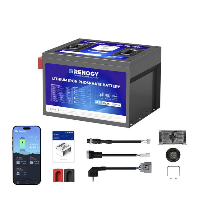 Renogy LiFePO4 Golf Cart Battery, 48V, 105Ah - Image 9
