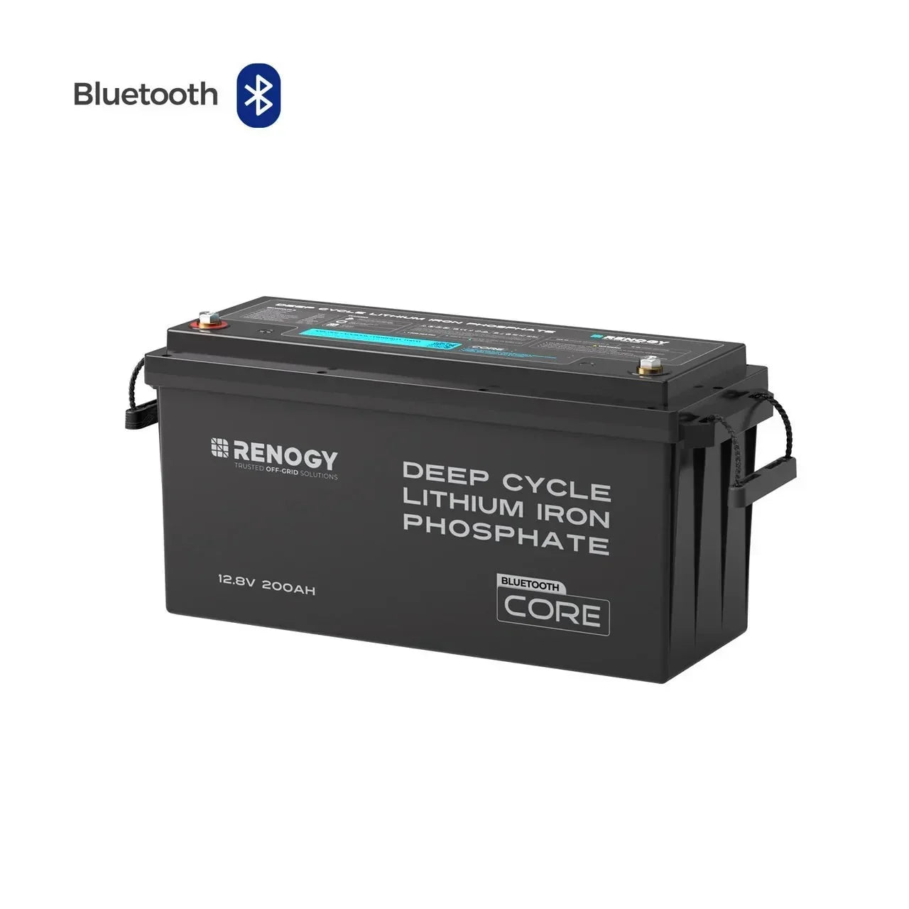 Renogy Core LiFePO4 Deep Cycle Battery, 12V, 200Ah, Bluetooth
